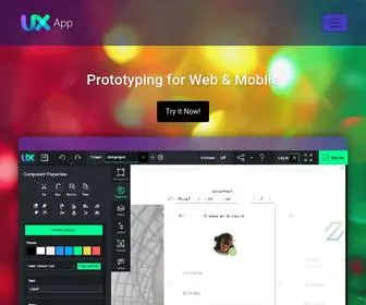 UX-App.com(Interaction and User Interface Design Software for UX Designers) Screenshot