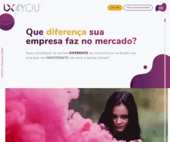 UX4You.com.br(Assessoria completa de marketing para sua empresa) Screenshot