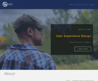 Uxdavidmiller.com(Design for Social Impact) Screenshot