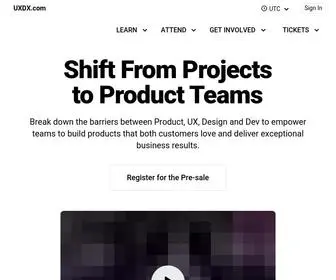 UXDX.com(Shift from Projects to Product Teams) Screenshot