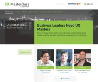 Uxmasterclass.cz(UX Masterclass Prague) Screenshot