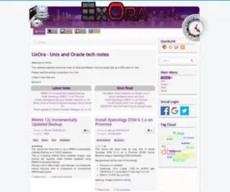 Uxora.com(Unix & Oracle TechNotes) Screenshot