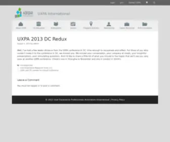 Uxpa2013.org(Uxpa 2013) Screenshot