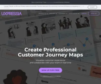 Uxpressia.com(Customer Experience Mapping Tool) Screenshot