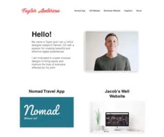 Uxtaylor.com(Taylor Anderson) Screenshot