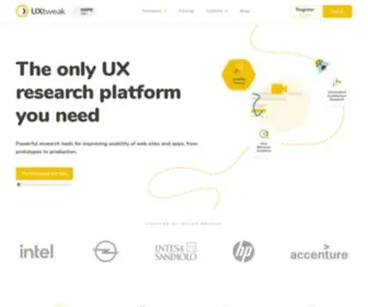 Uxtweak.com(Powerful UX research & user testing tool UXtweak) Screenshot