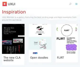 Uxui.monster(Ui ideas) Screenshot