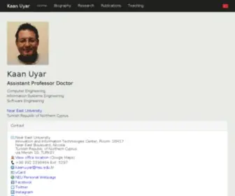 Uyar.com(Kaan Uyar's website) Screenshot