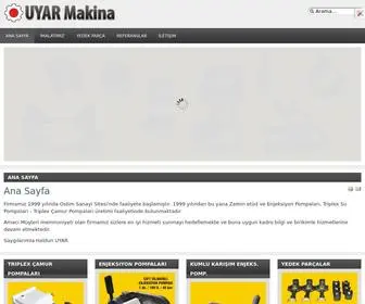 Uyarmakinatorna.com(Uyar Makina Torna) Screenshot