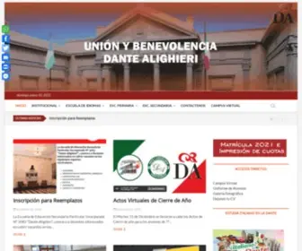 Uybdantealighierisf.org.ar(Unión y Benevolencia Dante Alighieri) Screenshot