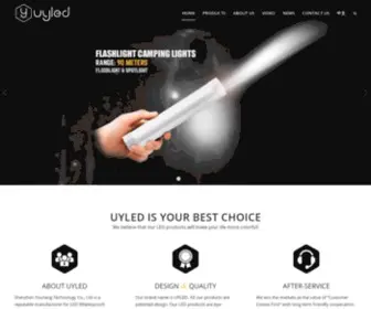 Uyled.com(Professional LED Camping Light Manufacturer) Screenshot