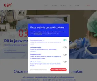 Uzatrektaan.be(UZA trekt aan) Screenshot
