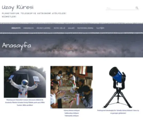 Uzaykuresi.com(Uzay çadırı) Screenshot