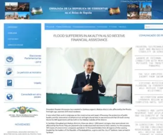Uzbekembassy.es(Principal) Screenshot