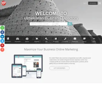 Uzbekistanyp.com(Uzbekistan Business Directory) Screenshot