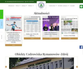Uzdrowisko-Rymanow.com.pl("Uzdrowisko) Screenshot