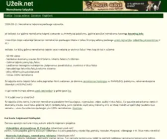 Uzeik.net(Nemokamas hostingas) Screenshot