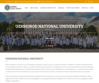 Uzhnuedu.com(Uzhhorod National University) Screenshot