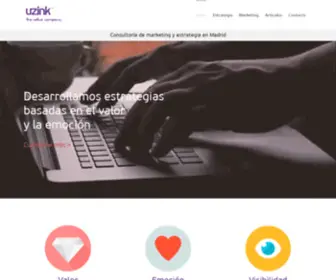 Uzink.es(Consultoría de marketing y estrategia en Madrid) Screenshot