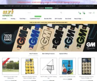 Uzisports.com(Quality Cricket & Hockey Equipments Online) Screenshot