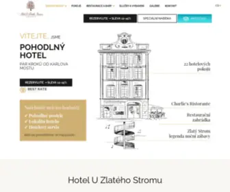 Uzlatehostromu.com(Hotel U Zlatého Stromu) Screenshot