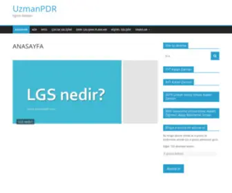 Uzmanpdr.com(LGS-TYT-AYT) Screenshot