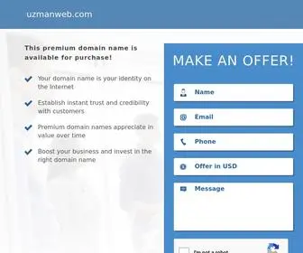 Uzmanweb.com(Domain name is for sale) Screenshot