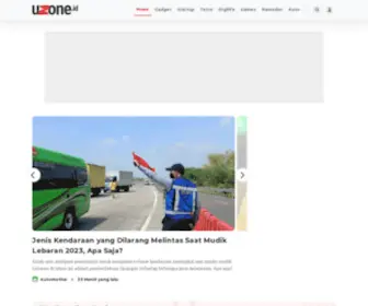Uzone.id(UZone merupakan curated news & opinion media yang terbagi menjadi 7 channel yaitu trending) Screenshot