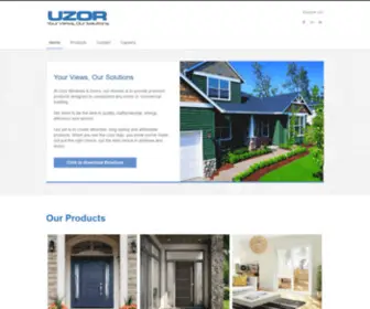 Uzor.ca(Uzor Windows & Doors Inc) Screenshot