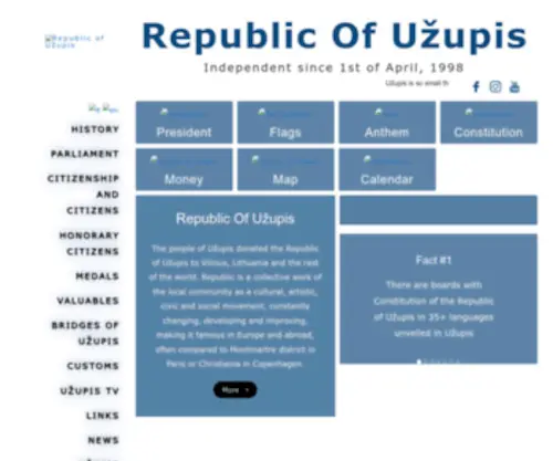Uzupiorespublika.com(Pagrindinis) Screenshot