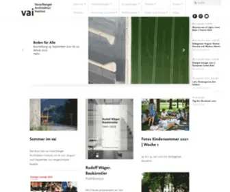 V-A-I.at(Vorarlberger Architektur Institut) Screenshot