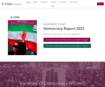 V-Dem.net(V-dem (varieties of democracy)) Screenshot