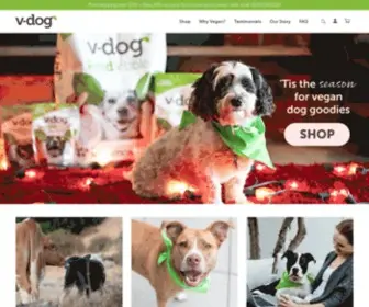 V-Dog.com(Plant-powered Premium Dog Food, Treats, and More) Screenshot