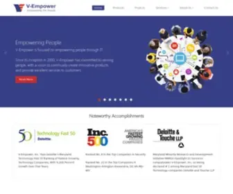 V-Empower.com(Software application development) Screenshot
