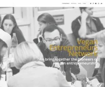 V-Entrepreneurs.com(Vegan entrepreneurs network) Screenshot