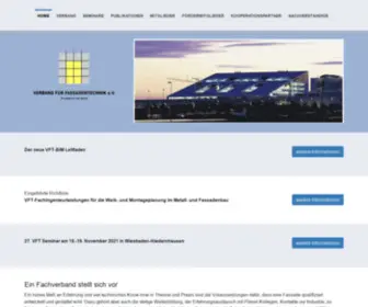 V-F-T.de(VFT Verband für Fassadentechnik) Screenshot