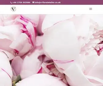 V-Floralatelier.co.uk(Flower shop and flower delivery in Pocklington) Screenshot