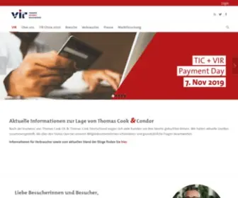 V-I-R.de(Der Verband Internet Reisevertrieb e.V. (VIR)) Screenshot