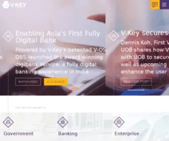V-Key.com(Software Based Digital Security) Screenshot
