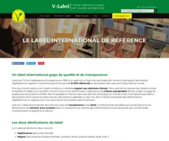 V-Label.fr( Manger végétarien et végane en toute simplicité) Screenshot