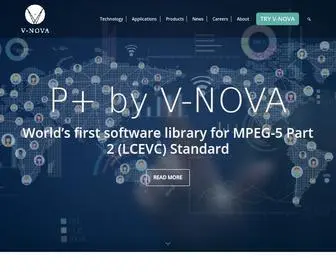 V-Nova.com(V-Nova provides advanced video compression solutions) Screenshot
