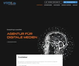 V-Time.de(Webdesign Agentur bietet professionelles Webdesign) Screenshot