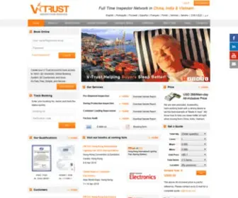 V-Trust.com(V-Trust Inspection Service, Quality Control in China, Laboratory Testing, Factory Audit) Screenshot