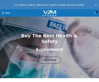 V2Mpharma.com(Medical and Safety equipment supplies) Screenshot