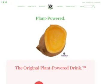 V8Energyshots.com(V8® Fruit and Vegetable Juices) Screenshot