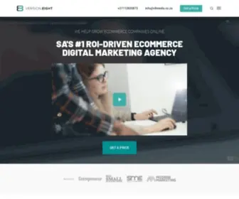 V8Media.co.za(Award Winning Digital) Screenshot