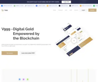 V999.io(Digital Gold and Crypto Exchange) Screenshot