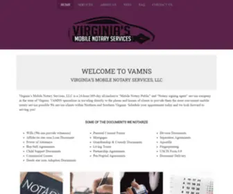 VA-MNS.com(Virginia's Mobile Notary Services) Screenshot