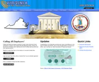 VA-Newhire.com(Virginia New Hire Reporting Center) Screenshot