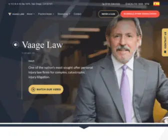 Vaagelaw.com(San Diego Personal Injury Lawyer) Screenshot